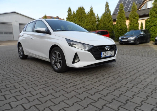 Hyundai i20 cena 51500 przebieg: 81747, rok produkcji 2020 z Pyskowice małe 154